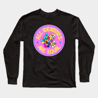 All Identities Are Equal - Cute Flower Cartoon Long Sleeve T-Shirt